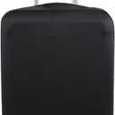 Explore Land Travel Luggage Cover Suitcase Protector Fits 23-26 Inch Case (Black, M)