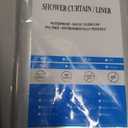 AmazerBath Plastic Shower Curtain Clear Premium PEVA, Clear Shower Curtain Heavy Duty 8G, Weighted Shower Curtains for Bathroom Accessories with 3 Big Stones and 12 Rustproof Grommets, 72x72 Inches