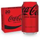 Coke Zero Sugar Diet Soda, 12 Fl Oz (pack of 20), Best Before: AUG/11/25
