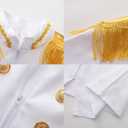 Boys Prince Charming Costume Cosplay Dress-Up Medieval Royal King Outfits for Kids