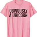 Obviously A Unicorn Funny Unicorn Squad Security Funny T-Shirt (Small)
