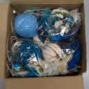 Nuanchu 2 Pack Decorative Balls Potpourri Bowl Filler Decor Natural Vase Bowl Filler Assorted Spherical Rattan Twigs Wicker Balls for Home Decor Centerpiece, No Scent (Blue Series, Charming Style)