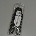 Goowin Shower Curtain Hooks, 12 Pcs Shower Curtain Rings, Stainless Steel Black Shower Curtain Hooks, Shower Curtain Rings Rust Proof, Smooth Sliding Anti-Drop Double Shower Rings for Curtain (Black)