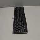 Logitech K270 Wireless Keyboard for Windows, 2.4 GHz Wireless, Full-Size, Number Pad, 8 Multimedia Keys, 2-Year Battery Life, Compatible with PC, Laptop, Black (1 Pack)