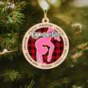 2 x Gymnastics Ornament for Girls  2-Layer Wooden Christmas Ornament for Gymnasts, Plaid Gymnastics Christmas Tree Decor, Gymnast Gifts for Girls 2025