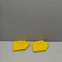 HOMOTEK 2 Pack Tissue Box Cover, Square PU Leather Tissue Holder, Decorative Facial Tissue Cube Paper Organizer Dispenser for Bathroom, Night Stands, Desk, Car 5X5X5'' - Woven Waffle,Mango Yellow
