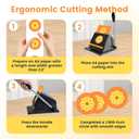 1.457"/37mm Button Paper Cutter,1.909"/48.5mm DiameterCircle Cutter, 48.5mmCircle Punch,Graphic Punch, 48.5mmDie Cutter Round Paper Cutter for Making 1.457"/37mm Mode Badges Machine