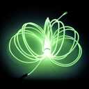 MaxLax EL Wire Lemon Green, 32.8ft/10m Portable Battery Pack Neon Light Strip 360 Cuttable Glowing Rope Lights for Parties, Halloween, DIY Decoration Yellow