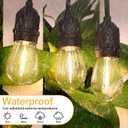 Mlambert LED String Light Bulbs,Shatterproof Outdoor String S14 Replacement Light Bulb,Waterproof 1W LED Edison E26 Base Bulb Equal to 11W,Warm White,Not Solar
