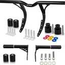 1.25" Front Rear Engine Guard Crash Bar Flat Out Bar Set for for 2018-2026 Harley Softail Street Bob FXBB/Low Rider/S/ST FXLR, FXLRS,FXLRST [ Does not fit with Forward Control ]