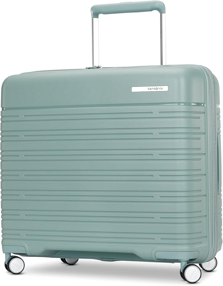 Samsonite Elevation Plus - Medium Hardside Luggage - Scratch Resistant Polypropylene Shell, RightHeight™ Adjustable Handle, Integrated AirTag Holder, TSA Lock, WetPak™ Compartment - Cypress Green