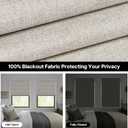 LazBlinds No Drill Roman Shades for Windows, Cordless Blackout Window Shades with UV Protection, Polyester Fabric for Bedroom & Living Room, 34" W x 64" H, Beige