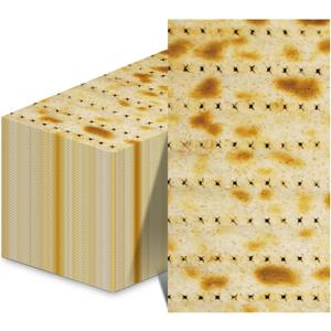 100 Pcs Happy Passover Napkins Jewish Festival Napkins 3 Ply Disposable Paper Napkins Guest Hand Towels Decorative Napkins for Home Dinner Kitchen Passover Party Supplies
