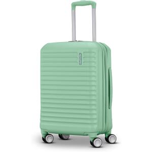 American Tourister Stratum 3.0 Carry-On Spinner, Airline Approved, Durable Hardside Luggage, Expands 1.5", RightHeight Adjustable Handle, Surreal Green