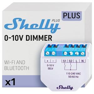 Shelly Plus 0-10V Dimmer | WiFi Smart Dimmer Switch | String Light | Home Automation | Bluetooth Gateway | Compatible with Alexa & Google Home | iOS Android App | No Hub Required | Dimming Controller