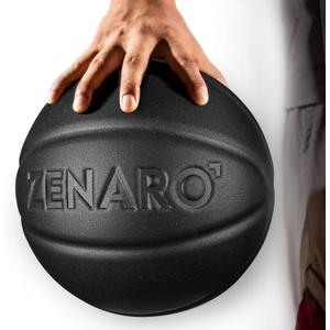 Zenaro Ultra Premium Silent Basketball - Size 7 (29.5), Non-Compressed, 3D Sculpted Groove for True Bounce & Control, Real Game-Weight Indoor Basketball, Durable Airless Foam, Premium Gift Box
