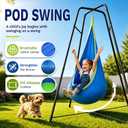 Swing Stand with Sensory Swing & Pod Swing, Autism Swing for Kids & Adults