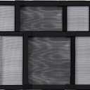 Adjustable Window Screens Expandable 2 Ways Expandable Window Screen 10H*10"-16"W High with Black Frame for House Windows 2 Pack of Small Screens