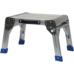 MaxWorks 80773 Foldable Aluminum Platform & Step Stool (350 lbs. Maximum Capacity)