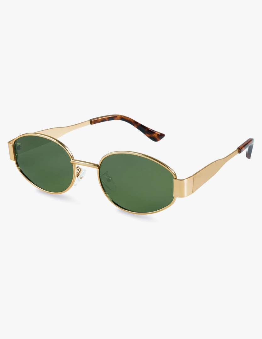 livho 2025 Trendy Oval Sunglasses - Stylish Polarized Shades for Everyday - Retro Metal Frames