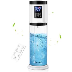 Nexva 8L Humidifiers for Bedroom, 30dB Quiet, 500ft Coverage, 60H Runtime, Top Fill, 3-in-1 Humidifier Large Room & Essential Oil Diffuser & Ambient Light, Sleep Mode, 16H Timer, Auto Shutoff Protection