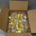 50 Pack Plastic Honey Bear Bottles Jars, 2 oz Honey Bear Cup with Lids Mini Bear Shape Empty Honey Bear Bottle Honey Containers Bulk Jam Juice Candy for Wedding Gifts Baby Shower Favors