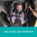 Evenflo Revolve360 Extend Convertible Car Seat with 360 Degree Rotation, Extended Rear-Facing, Forward-Facing, Booster Mode, and Secure Latch Install, Revere Gray, Manufacturing date: 01/09/2025