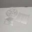 Sorbus 360 Rotating Makeup Organizer - Spinning cosmetics organizer, Adjustable Shelves for Make Up, Perfume & Toiletries - Acrylic Makeup Organizer for Vanity, Bathroom, Bedroom, Closet [Clear]