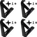 Load Stops Replacement for T-Slot Truck Cross Bar Heavy Duty Ladder Firewood Skis Snowboard Kayak Most Truck Bed Rails Rack Systems 4 Pack