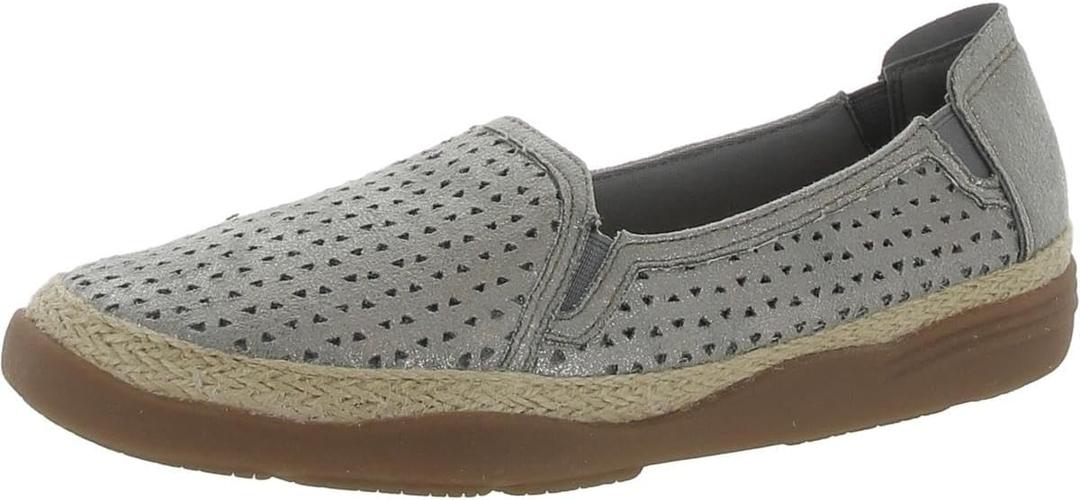 Clarks Women's Elaina Ruby Loafer (8, Pewter)