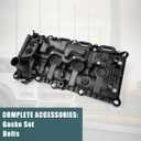 Left Engine Valve Cover for Ford F-150 2017-2020 Expedition 2018-2021 incoln Navigator 2018-2021 with Gasket Set Replace# HL3Z-6582-G HL3Z 6582-E HL3Z6582E HL3Z6582G(only HL3Z-6582-G)