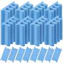 Mumufy 250 Pairs Blue 500 Pcs Sponge Toe Separators Kit for Pedicure - Soft Toe Spacers, Finger Dividers for Nail Art Painting, Manicure, Toenail Polishing, Spa Treatment for Women