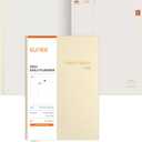 SUNEE 2026 Daily Planner A5 Hardcover  Hourly Schedule Organizer with Monthly Tabs & Task Tracker  Beige Cover Time Management Notebook for Work, School, Personal Goals