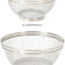 Martha Stewart Covello Stainless Steel Mesh Colander Set 2-Pieces, Silve
