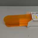 Acrylic Vase Creative Gifts Minimalist Design Wedding Centerpiece Home Office Decor Elegant Floral Display Stand(Not Including Flowers) (Full-Orange, 1PCS)