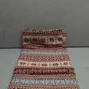 SUTAVIA Cotton Linen Tablecloth with Exquisite Floral Lace Tassel Dust-Proof Rustic Rectangular Tablecloths for Dining Table Home Decor Holiday Party Buffet (Burgundy, Rectangular, 60"x120")