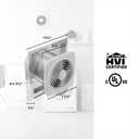Broan-NuTone 509 Through-the-Wall Ventilation Fan White Cover, 200 CFM, 8.5 Sones, 8"