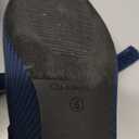 Women's Mary Jane Flats with Arch Support, Square Toe Ballet Flats, Comfortable Knit Dress Shoe (6, Navy Blue)