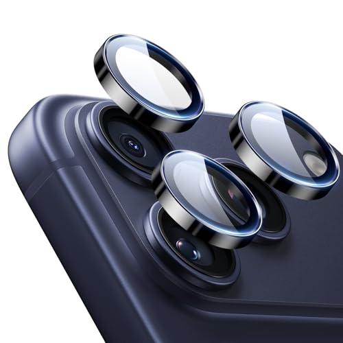 ESR Camera Lens Protector for iPhone 17 Pro Max/17 Pro/16 Pro Max/16 Pro/15 Pro Max/15 Pro/14 Pro Max/14 Pro, Ultra-tough HD Individual Camera Protectors, Ultra-thin Tempered Glass, 1 Pack, Black