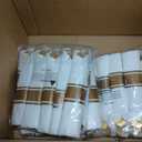 200Guests Pre Rolled Gold Plastic Silverware Sets - Heavy Duty Gold Cutlery - Include 200 Pack Wrapped Disposable Utensils with Napkins for Parties & Dinners & Weddings