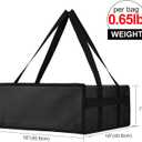 Bodaon Pizza Bags for Delivery 16" x 16" x 6" Compact Pizza Bag Holds Up to 3 Boxes, Foldable Thermal Carrier Cooler for Delivery Drivers