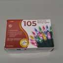 Warm Multi Color Christmas Lights - 20 ft String of 105 Incandescent Mini Bulbs Multifunctional Lighting Modes, for Decorative, Bedroom, Outdoor, Xmas Twinkle Tree Lights with Green Wire Total 21.6 ft