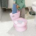 Ingenuity My Size Potty Pro in Pink, Infant Potty Training Toilet, Lifelike Flushing Sound, for Ages 18 Months, Up to 50 Pounds