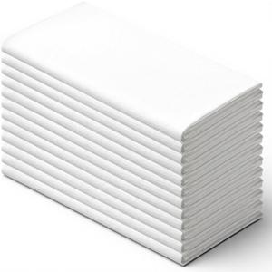 LemonRoad 12 Pack Kitchen Flour Sack Dish Towels 18''x18'' Natural Cotton Kitchen Towels White Highly Absorbent Cotton Tea Towel for Craft Quicking Dry for Bread Proofing, Baking, Crafting, Embroidery