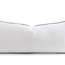 MIULEE Goose Feather Down 14x36 Pillow Insert Set Of 1 With 100% Down-Proof Cotton Cover, Soft Fluffy Decorative Pillow For Sofa Bed Couch Living Room White