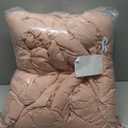 Litanika Twin Size Comforter Sets, 2 Pieces Blush Pink Ruffle Girls Women Cute Bedding Comforters & Sets, Lightweight Fluffy Microfiber as Gift (66x90In Comforter & 1 Pillowcase)