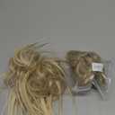 Claw Clip Short Ponytail Messy Bun Hair Piece Bendable Hair Branch Extensions Fluffy Wavy Curly Synthetic Versatile Cream Blonde Hairpieces