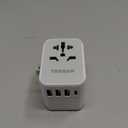 TESSAN Universal Travel Adapter, International Power Adapter with 4 USB Ports (1 USB C), Worldwide Plug Adaptor Wall Charger for USA to Europe UK France Germany Spain Ireland Australia(Type C/G/A/I)