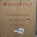 YOSHOOT Rustic Wooden Framed Wall Mirror, Natural Wood Bathroom Vanity Mirror for Farmhouse Decor, Vertical or Horizontal Hanging, 32" x 24", Brown