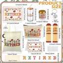 Hushee Retirement Gift for Woman 2026, Cool Valentines Day Retirement Gifts Basket for Women Boss Coworker Teacher Nurses Lady Friends Mom Grandma Retirees, Happy Retired Present with 16oz Glass Cup